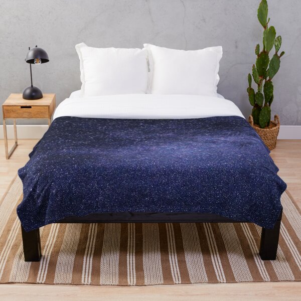 Item preview, Dark shiny Starry nights galaxy view night sky glitter space stars bestseller Throw blanket  designed and sold by August-E.