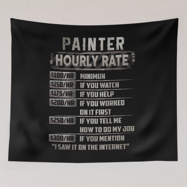 Item preview, Painter hourly rate designed and sold by princegiri.