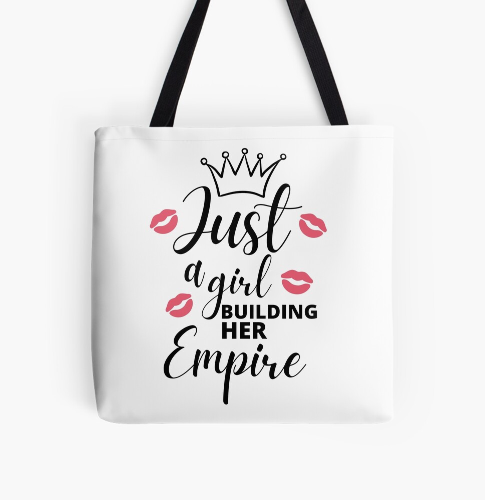 Just A Girl Boss Building Her Empire, Personalized Boss Leather Bag 02 -  GoDuckee