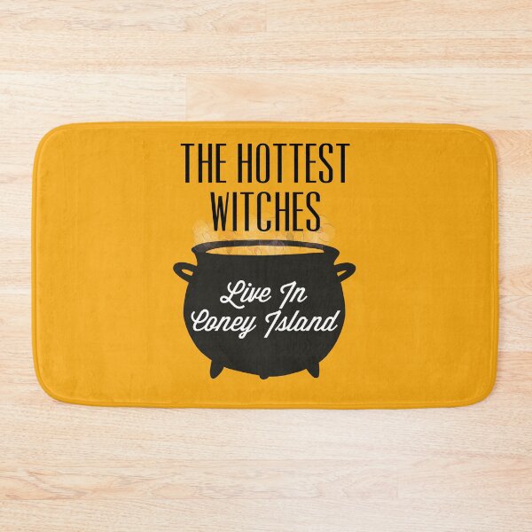 Item preview, The Hottest Witches Live in Coney Island Halloween Quote designed and sold by AMSonArt.