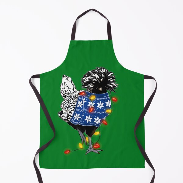 Item preview, Silver-Laced Polish Chicken In Ugly Christmas Sweater Tangled In Lights designed and sold by iamgirl1.