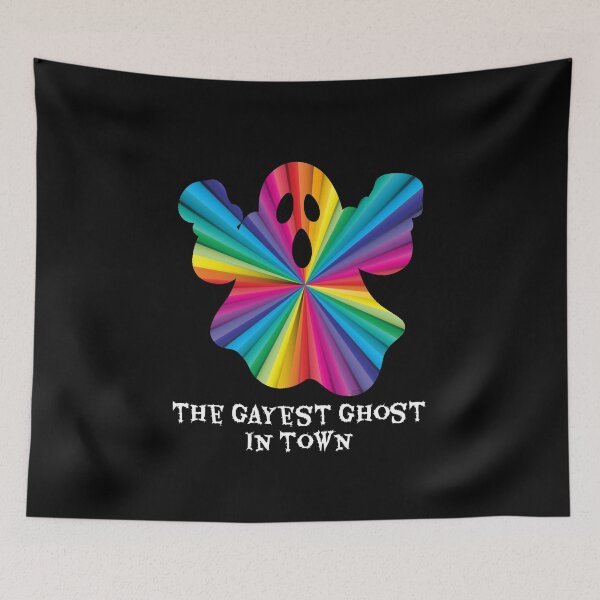 Item preview, Gayest ghost in town / gay pride rainbow ghost halloween  designed and sold by portrait4you.