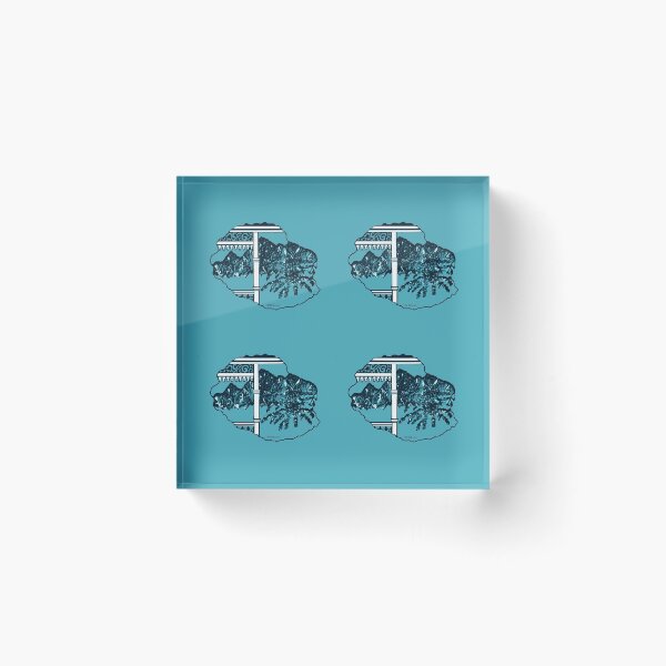Item preview, Reunion Island, blue veranda designed and sold by Catherine Debusne.