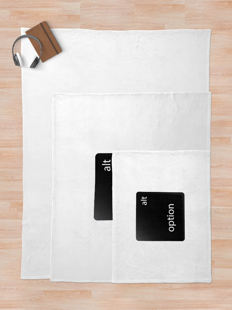 Thumbnail 5 of 6, Throw Blanket, Option Key Mac designed and sold by Sakuga Drip.