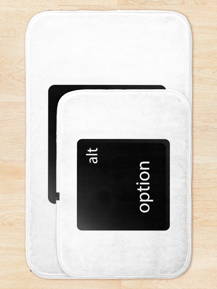 Thumbnail 5 of 6, Bath Mat, Option Key Mac designed and sold by Sakuga Drip.