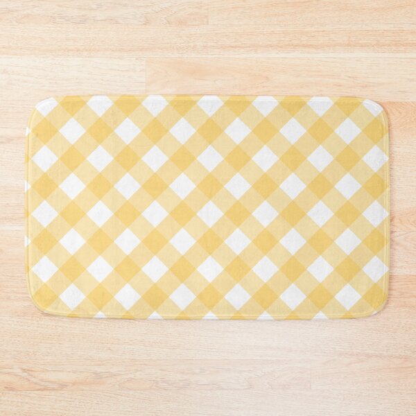 Item preview, Yellow and White Check Gingham Plaid designed and sold by SqueakyRicardo.