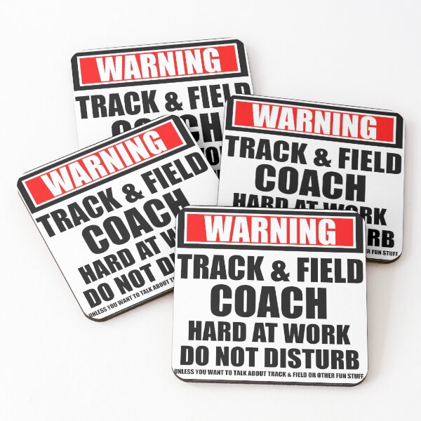 Item preview, Warning Track & Field Coach Hard At Work Do Not Disturb designed and sold by cmmei.