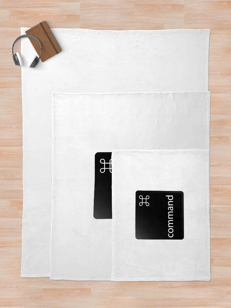 Thumbnail 5 of 6, Throw Blanket, Command Key Mac designed and sold by Sakuga Drip.