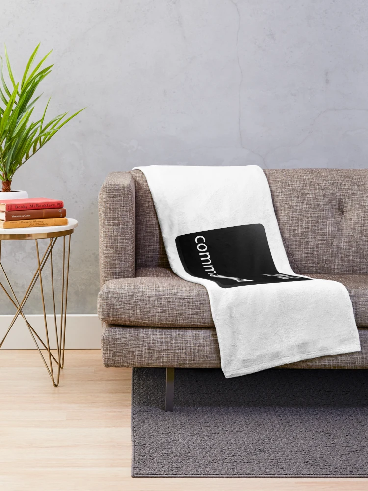 Thumbnail 2 of 6, Throw Blanket, Command Key Mac designed and sold by Sakuga Drip.