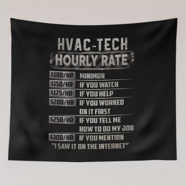Item preview, hvac Tech hourly rate designed and sold by princegiri.