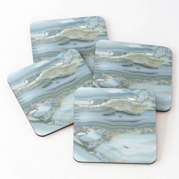 Item preview, Blue Gold Agate Geode Slice designed and sold by OliviaAndAva.
