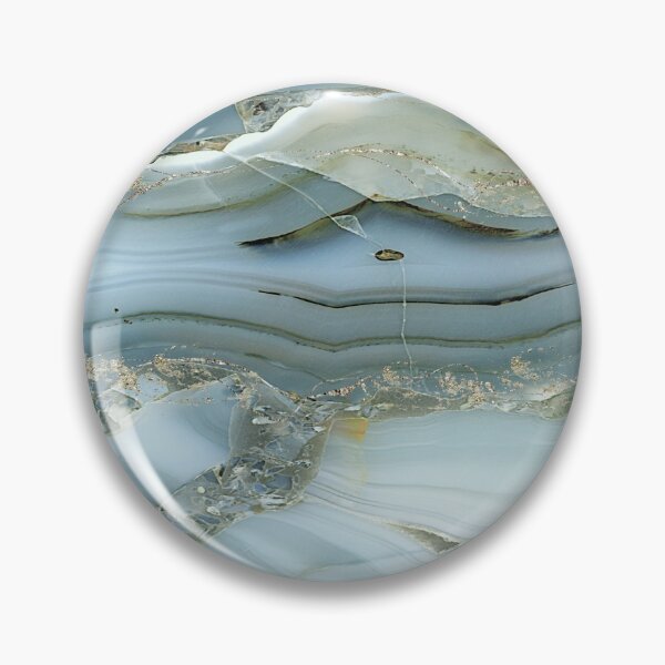 Item preview, Blue Gold Agate Geode Slice designed and sold by OliviaAndAva.