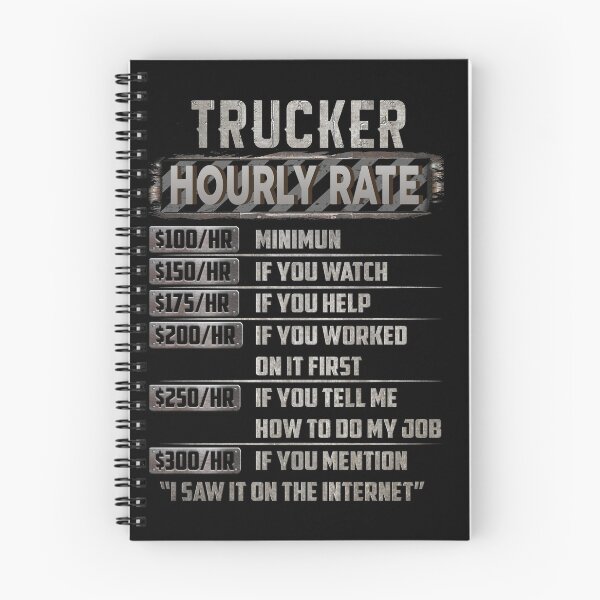 Item preview, Trucker hourly rate designed and sold by princegiri.