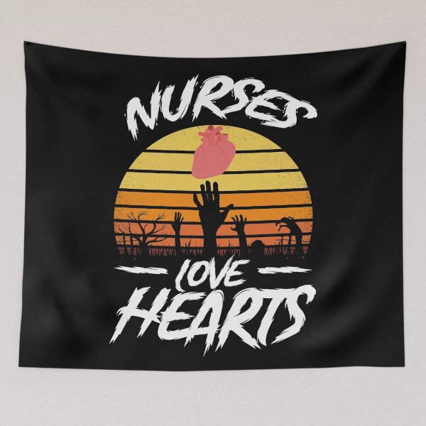 Item preview, NURSES LOVE HEARTS FUNNY HALLOWEEN GIFT designed and sold by TheFirstOne.