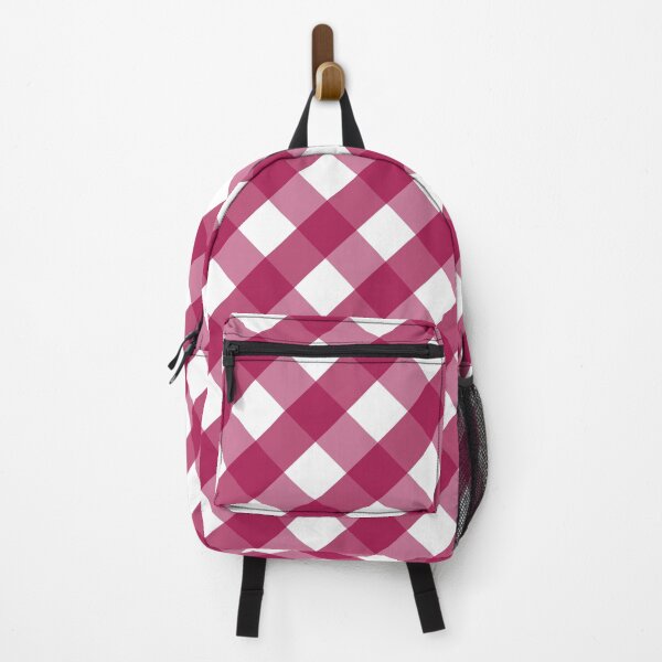 Item preview, Cranberry Pink and White Check Gingham Plaid designed and sold by SqueakyRicardo.