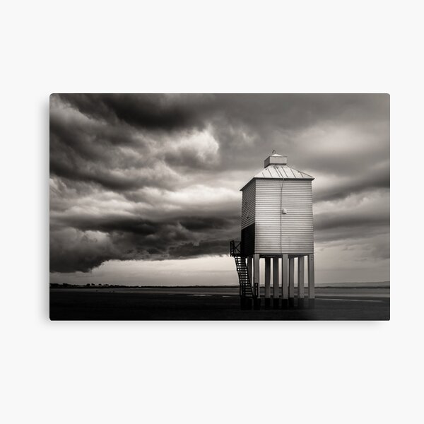 Burnham-on-Sea Wooden Low Lighthouse | Lighthouse on Legs Metal Print