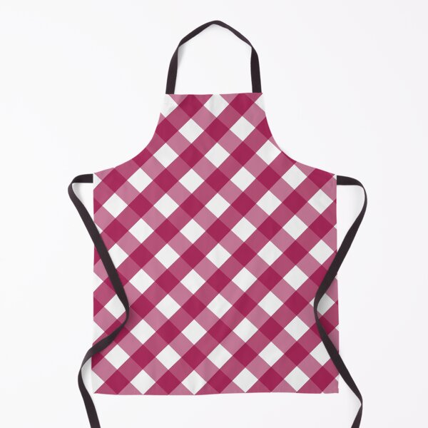 Item preview, Cranberry Pink and White Check Gingham Plaid designed and sold by SqueakyRicardo.