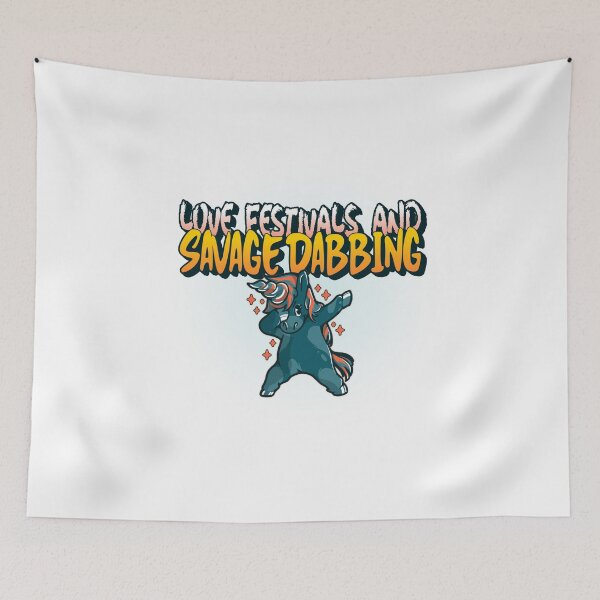 Item preview,  Love festivals and  dabbing, dancing rainbow unicorn designed and sold by RoManSmArt.