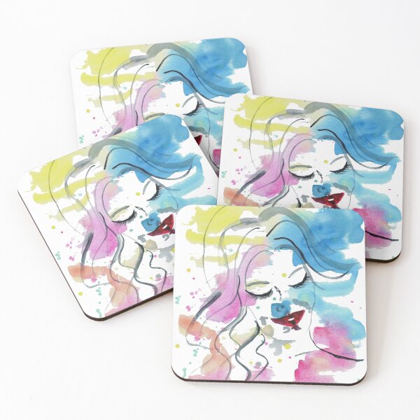 Item preview, Fashion Illustration Watercolour Glam Girl designed and sold by Scarlett Ballantyne  - Beautigurlz Designs.