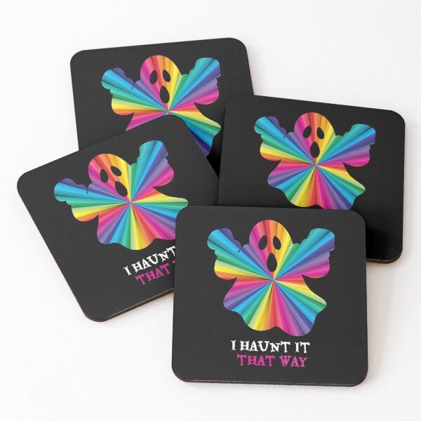 Item preview, I haunt it that way / gay pride rainbow ghost halloween  designed and sold by portrait4you.