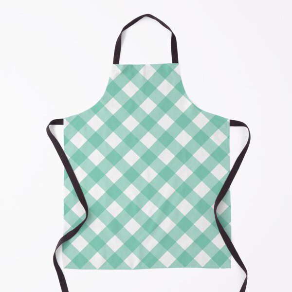 Item preview, Mint Green and White Check Gingham Plaid designed and sold by SqueakyRicardo.