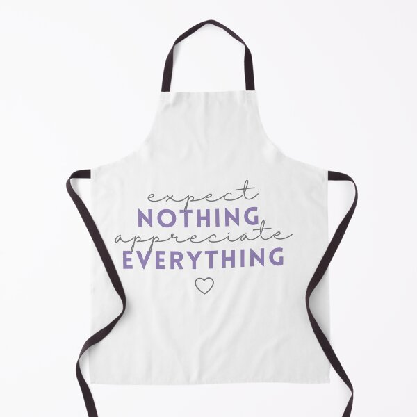 Item preview, "Expect Nothing, Appreciate Everything" Quote - Purple designed and sold by allipollina.