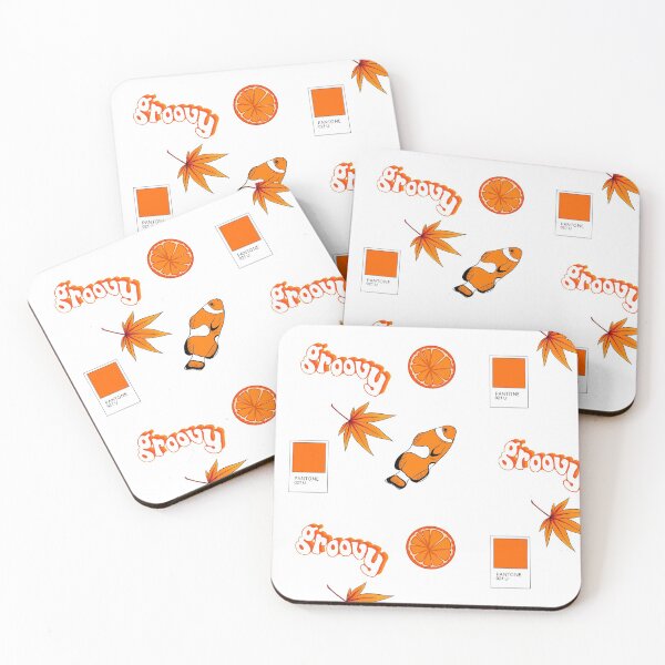 Item preview, Hoja de pegatinas estéticas de color naranja / diseños pequeños designed and sold by Jenny Romeril.