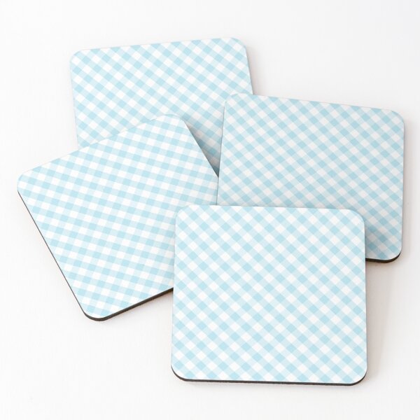 Item preview, Light Blue and White Check Gingham Plaid designed and sold by SqueakyRicardo.