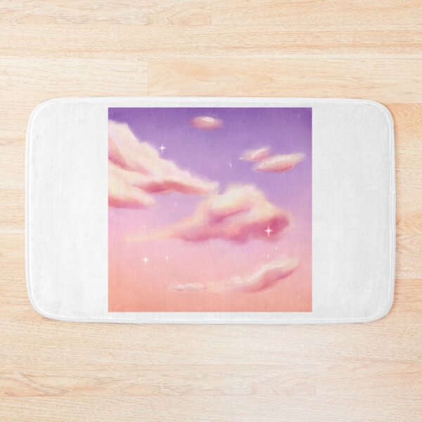 Item preview, soft sunset clouds with stars / sparkles designed and sold by Jenny Romeril.