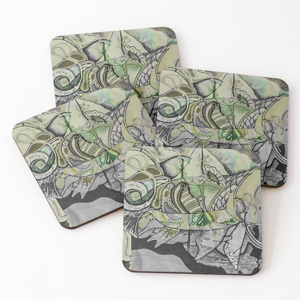 Artikelvorschau, Lime Green Sea Doodle Schwimmen Koi Fisch entworfen und verkauft von iamstevivaughn.