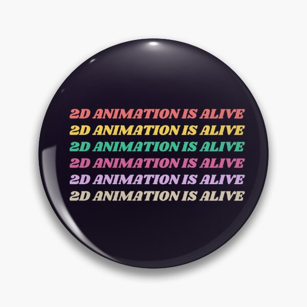 Item preview, 2D Animation Is Alive Colorful Rainbow Quote designed and sold by luchik-and-co.
