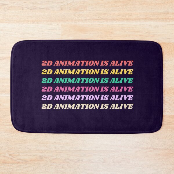 Item preview, 2D Animation Is Alive Colorful Rainbow Quote designed and sold by luchik-and-co.