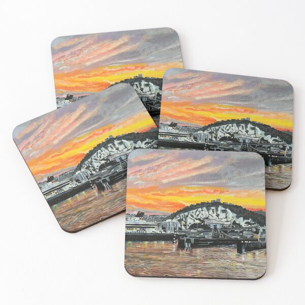 Item preview, The white cliffs of Dover, England and Port in sunset designed and sold by shaz141.