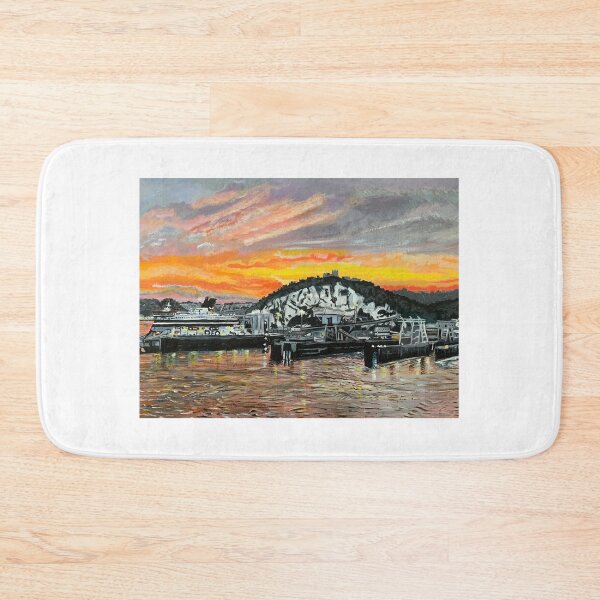 Item preview, The white cliffs of Dover, England and Port in sunset designed and sold by shaz141.