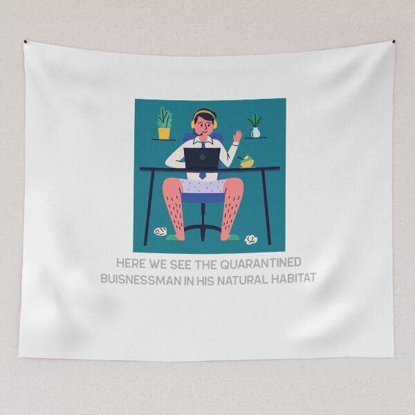Item preview, Here We See The Quarantined Buisnessman designed and sold by PandemicLife.