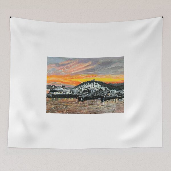 Item preview, The white cliffs of Dover, England and Port in sunset designed and sold by shaz141.