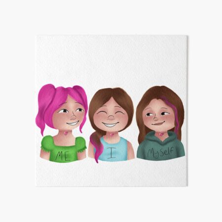 Me, Myself, and I Art Board Print