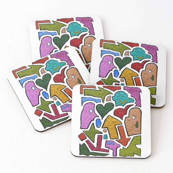 Item preview, Hand Painted Shape Design  designed and sold by yosefpaperstore.