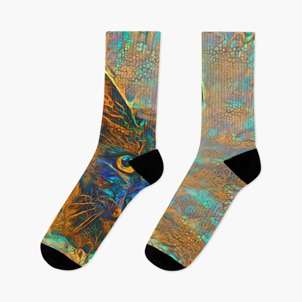 Item preview, Abstractions of abstract floral cat designed and sold by blackhalt.