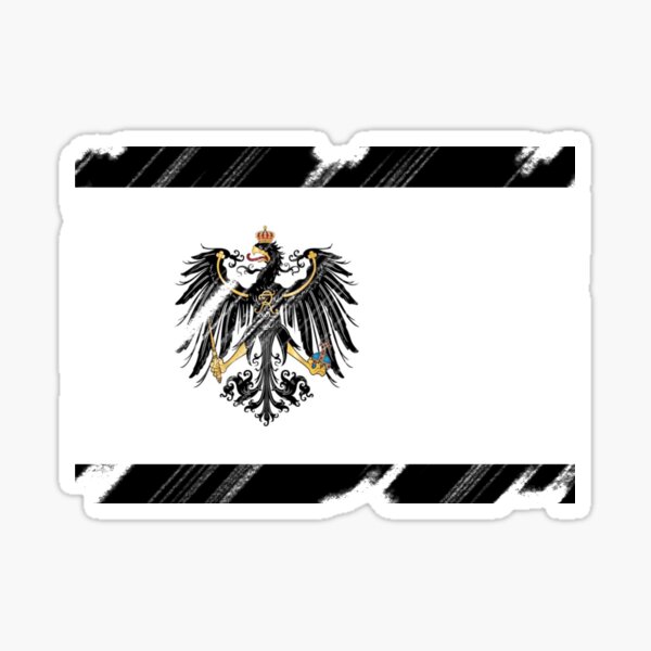 Item preview, Black Scratched Prussian flag designed and sold by AidanMDesigns.