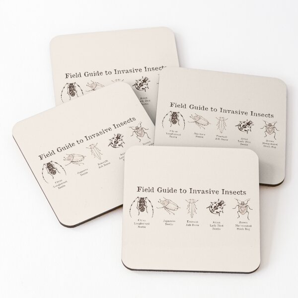 Item preview, Field Guide to Invasive Insects: Black on Beige designed and sold by R.J.MACC || Art and Design.