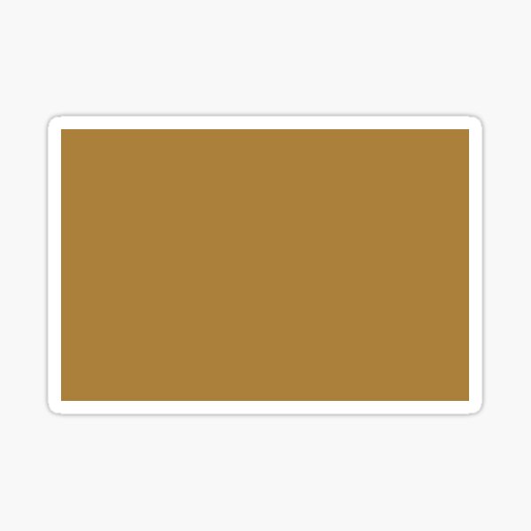 Ageless Earth Mid Tone Brown Solid Color Pairs To Sherwin Williams Nankeen Sw Sticker By