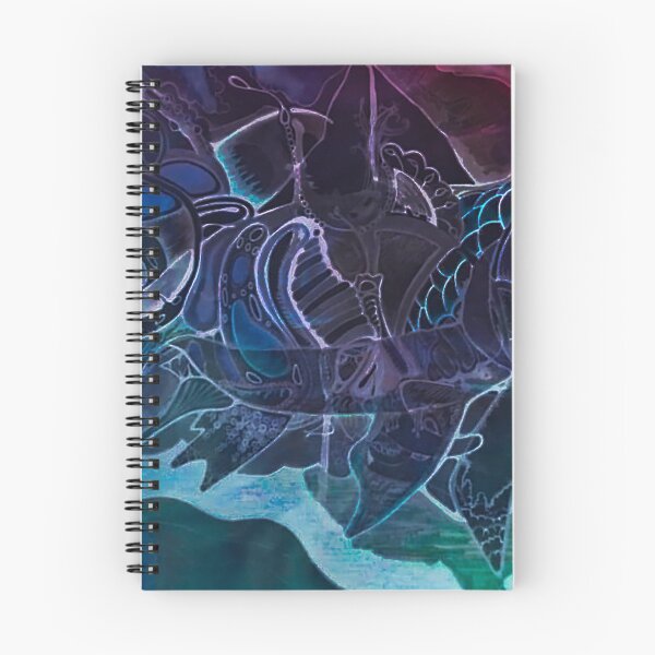 Item preview, Iridescent Dark Pink Aqua Purple Sea Koi Fish designed and sold by iamstevivaughn.