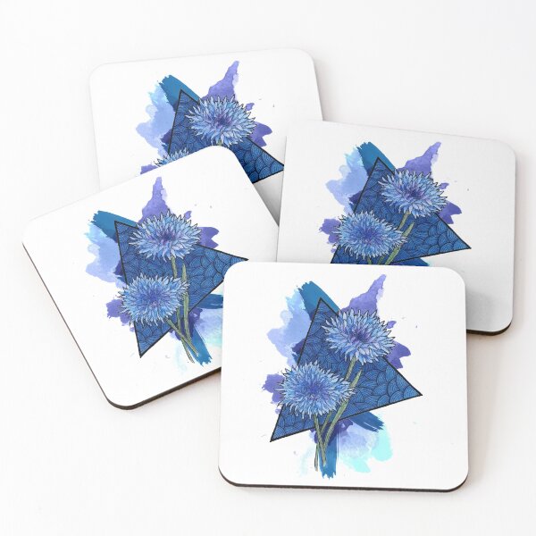 Aperçu de l'œuvre Éclaboussure de bleuet bleu créée et vendue par Art by Sylph.