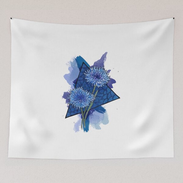 Aperçu de l'œuvre Éclaboussure de bleuet bleu créée et vendue par Art by Sylph.
