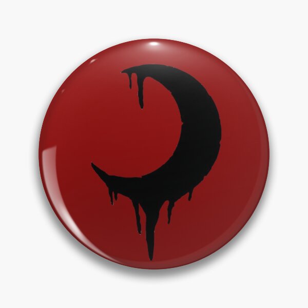 Item preview, Moon dripping black with red designed and sold by tada-leipzig.