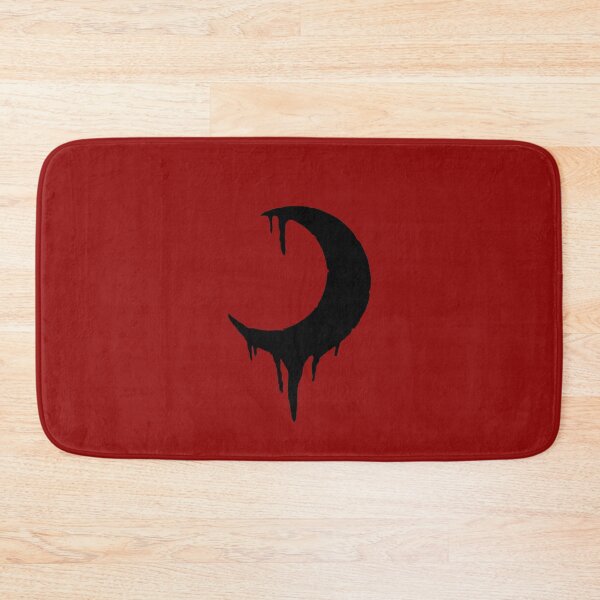 Item preview, Moon dripping black with red designed and sold by tada-leipzig.