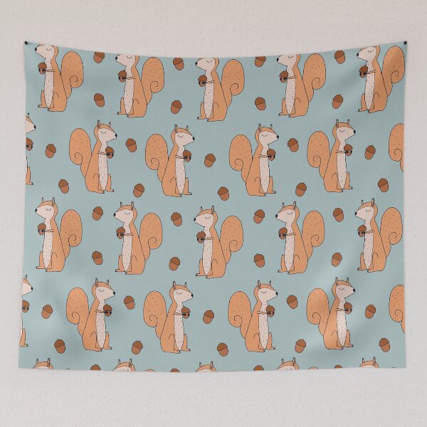 Item preview, Cute squirrel with acorn pattern and sticker pack designed and sold by JokeGysen.