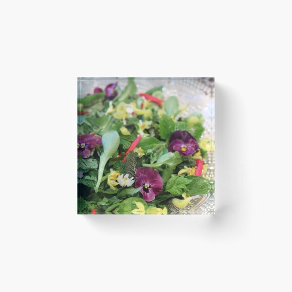 Item preview, Herb and flower salad designed and sold by wineandwords.