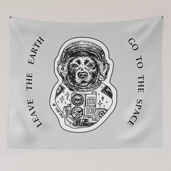 Item preview, Astronaut Dog in the Space designed and sold by HellHedy.